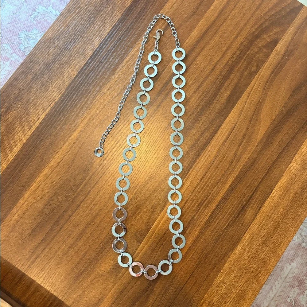 H&M Divided 60’s Inspired Vintage Circle Chain Belt 36-49 inch long